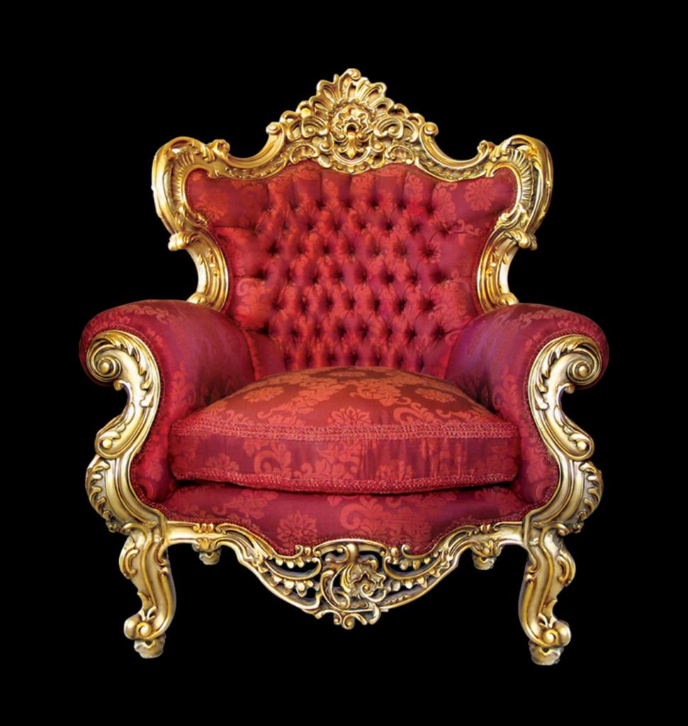 Кресло красное Королевское